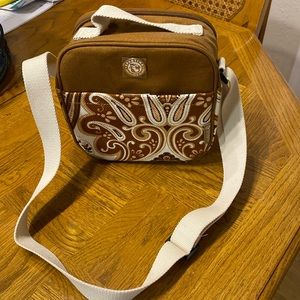 Brand New Spartina Brown Paisley Lunchbox